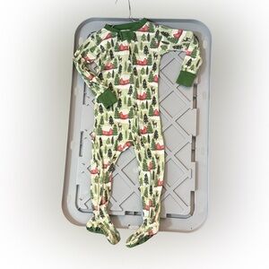 The Honest Company Forest Cabin Print Footie